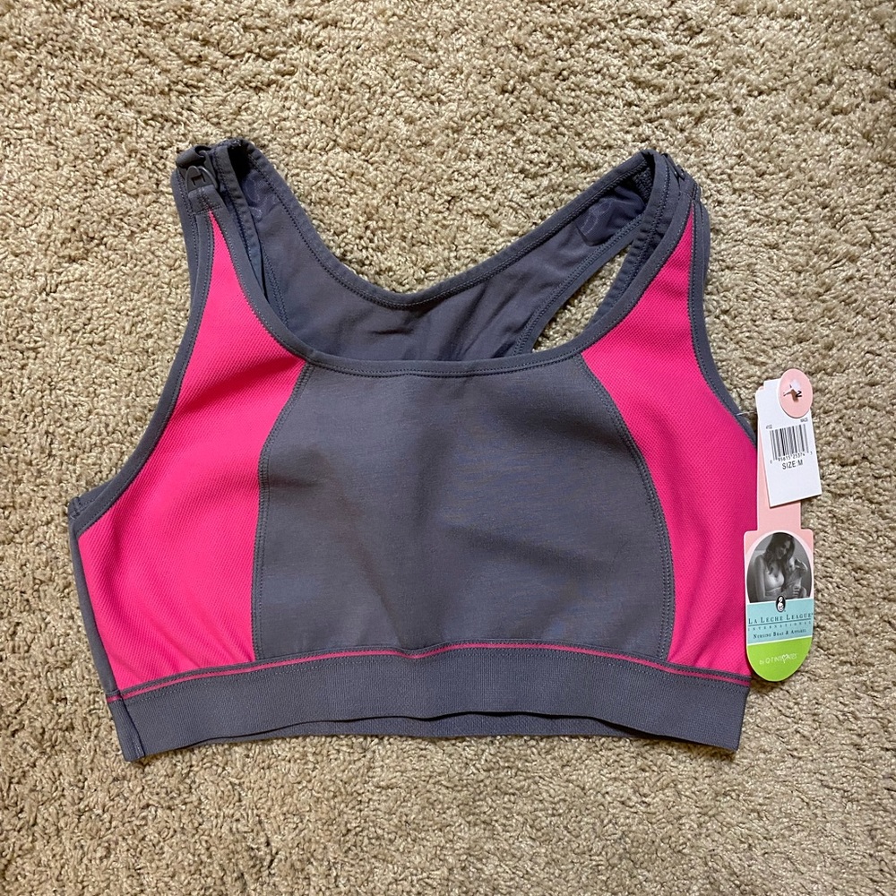 Nursing sports bra